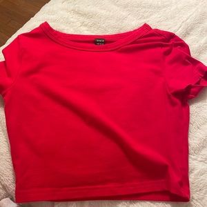 red shein croptop